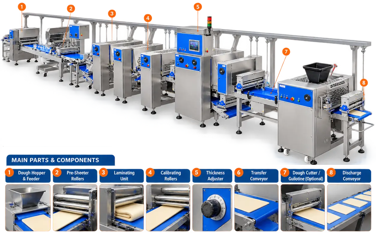 Modular Machine Line Mapping Diagram