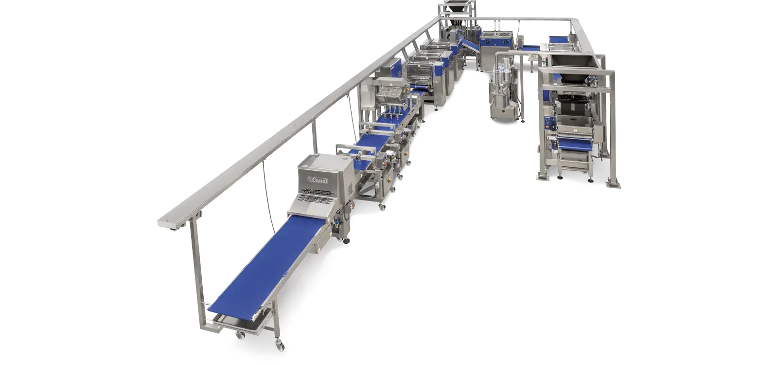 Automated Bread Line Machine Angle