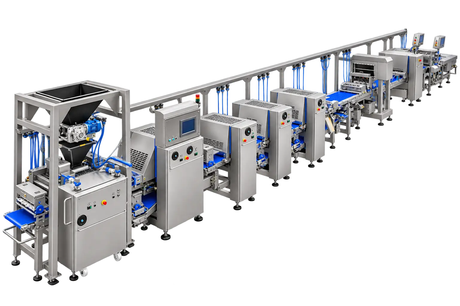Automated Bread Line Machine Angle