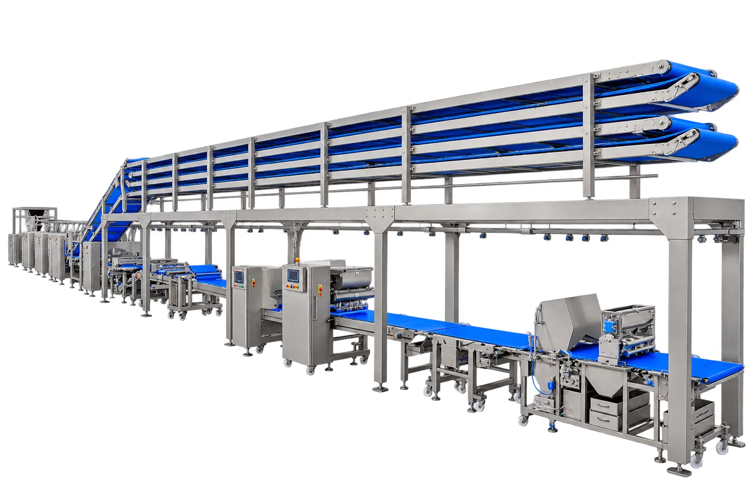 Automated Bread Line Machine Angle